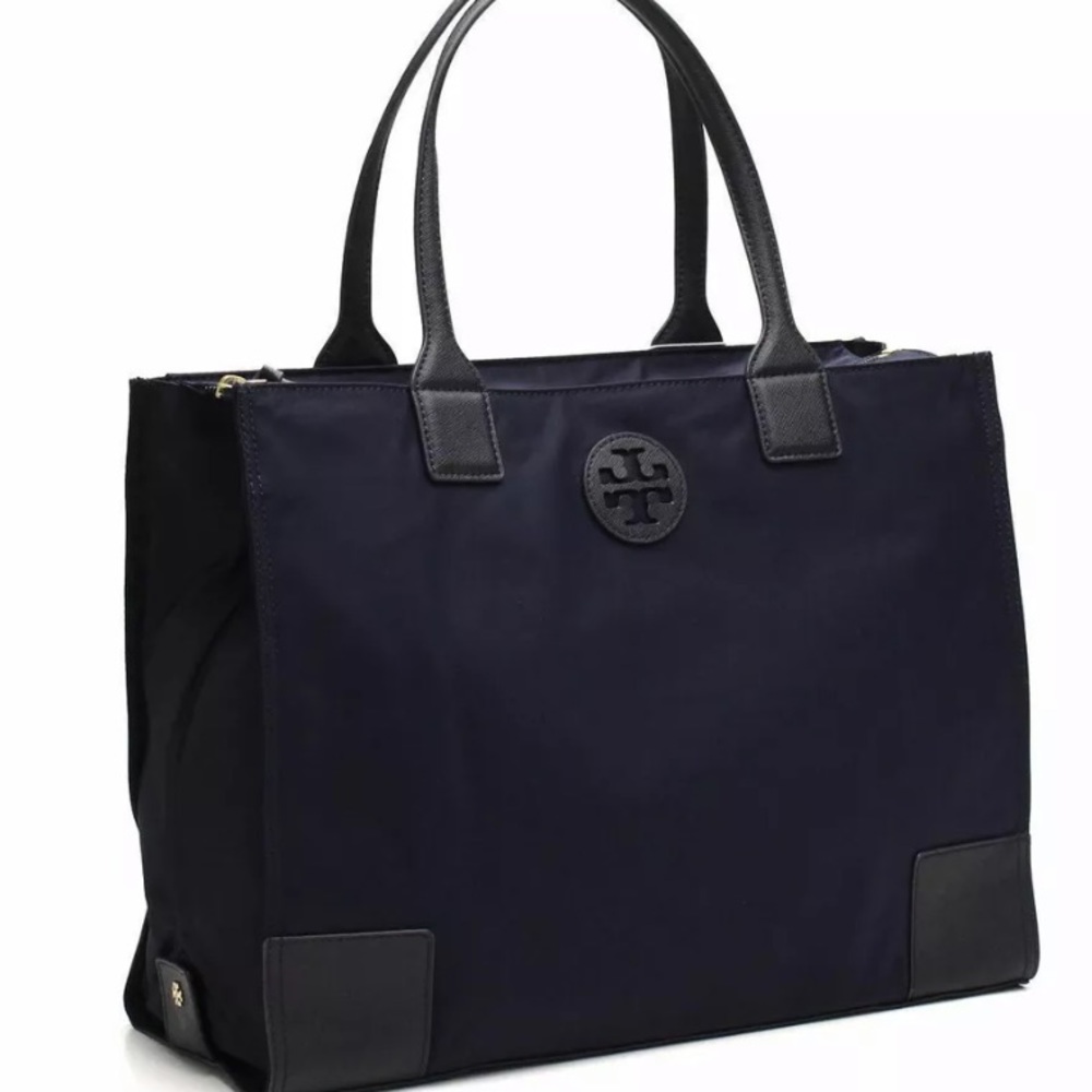 Tory Burch Ella tote nylon navy blue large new tag
